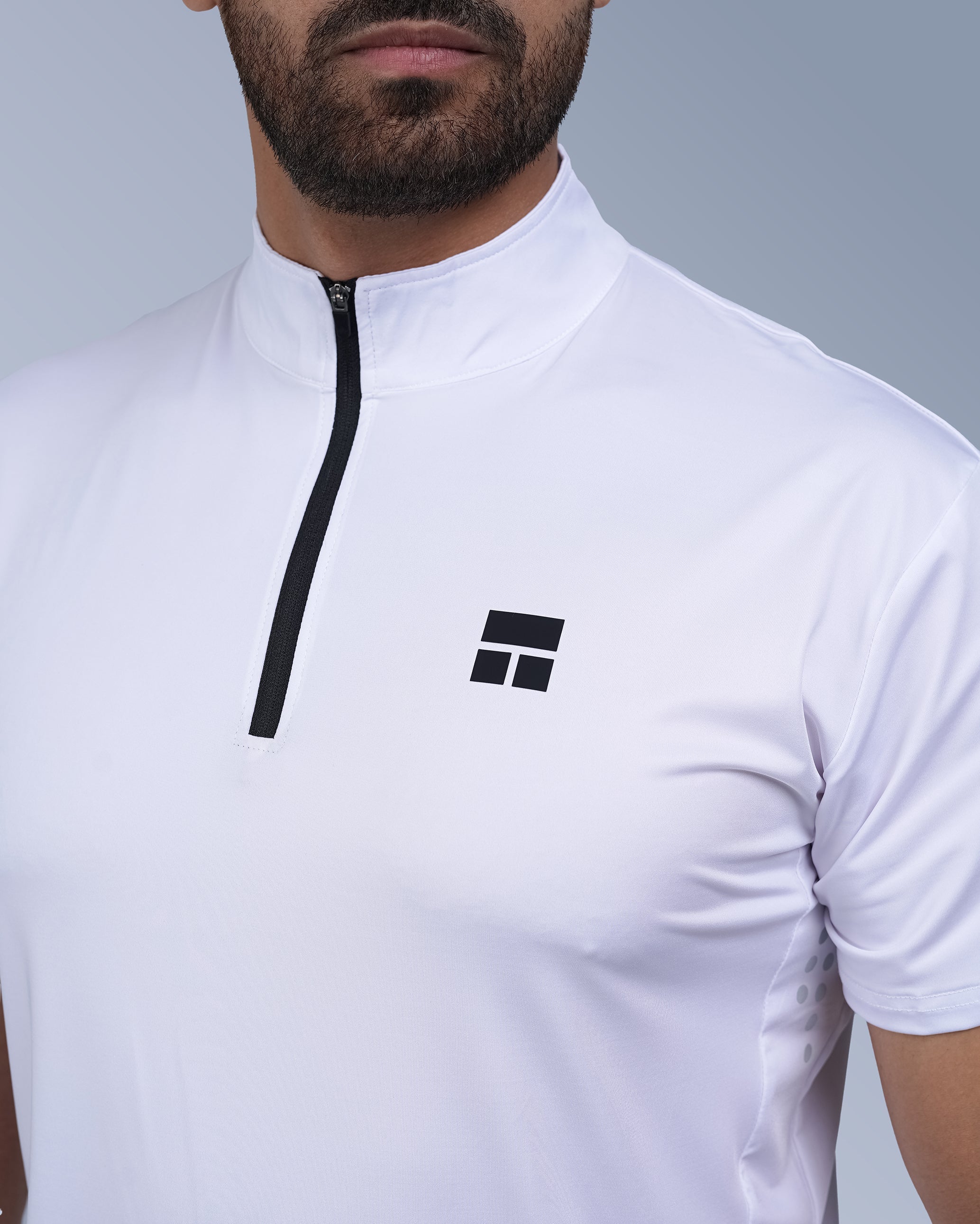 COURTS Men’s Half-Zip Polo T-Shirt