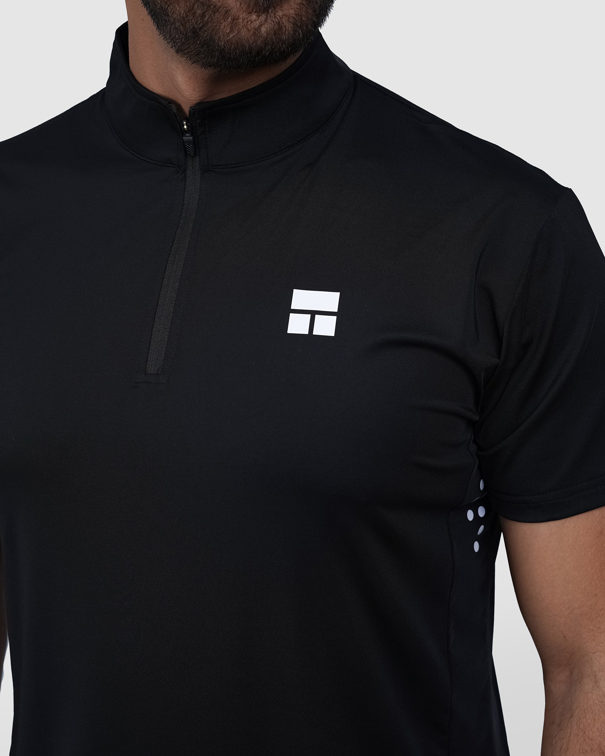 COURTS Men’s Half-Zip Polo T-Shirt